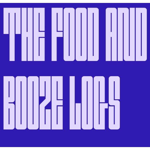 Light lilac text against a blue background